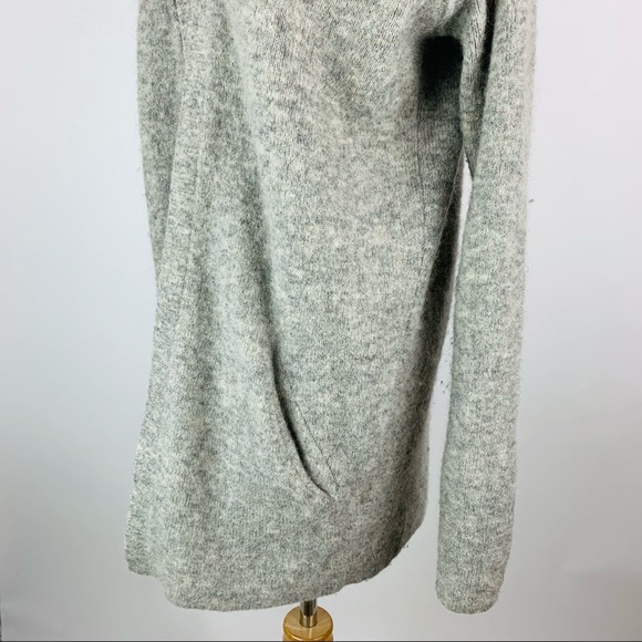 H&M Gray Mohair Blend Open Front Cardigan XS - Picture 7 of 11